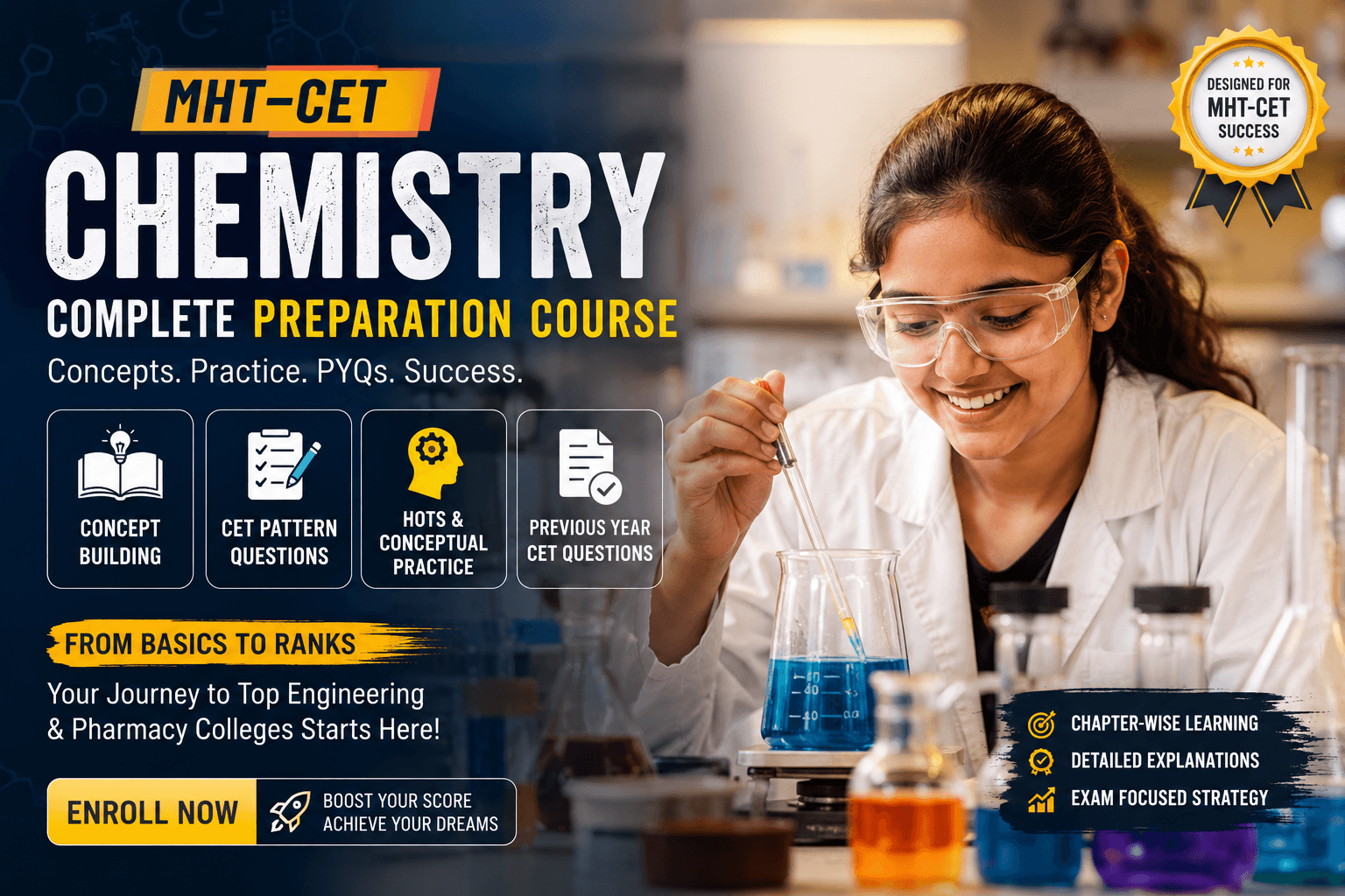 MHT-CET Complete Chemistry Preparation Course